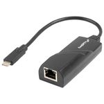 Cable adaptador Lanberg de USB-C macho a RJ45 hembra 1Gbps 15cm - RA11800 - 01