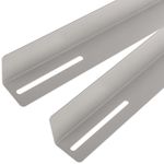 Guías laterales fijas de soporte para armario rack 19 blanco 450mm - WT02200 - 01