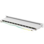 Patch panel 19" blanco de 24 RJ45 CAT.7 FTP 1U Lanberg PPS7-1024-S - RD12800 - 04