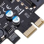 Tarjeta PCIe a SuperSpeed USB 3.0 con 2 puertos externos y 1 interno de 19 pines - UU00000 - 06