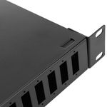 Patch Panel de fibra óptica 1U negro de 24 SC duplex - FQ01400 - 09
