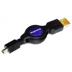 Cable USB retráctil de 120 cm (AM/MiniUSB4PinM) Mitsumi - EX03200 - 01