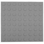 Baldosa podotáctil pavimento táctil de ciegos invidentes de 40x40cm círculos de parada gris 10-pack - BT08300 - 01