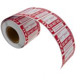 Rollo bobina de 200 etiquetas adhesivas test de seguridad eléctrica 38x28mm - SD01800 - 02