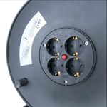 Enrollacables eléctrico de 4 schuko de 50 m - CH01500 - 03