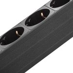 Regleta de enchufes para armario rack 19" 1U con 7 schuko e interruptor - RE08100 - 07