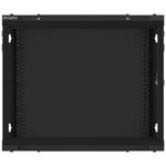 Armario Rack mural 19" 9U F600 600x600x512mm pared desmontado DIY negro Lanberg - WK36800 - 10