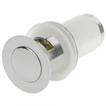 Válvula de desagüe 9cm. Tapón para lavabo y baño universal G1-1/4 cromado - KS10300 - 03
