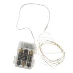 Tira de luces decorativas de 40 luces LED IP44 y 8 funciones blanco cálido 3 m a pilas - GI09200 - 05
