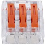 Bloque conector de empalme de 3 tomas para cable 2,5mm (5 Pack) - TB10500 - 05