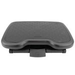 Reposapiés con plataforma ajustable de plástico negro 460 x 340 mm goma 3 niveles - AG01300 - 06