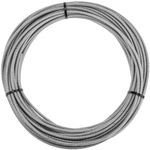 Cable de acero inoxidable 7x19 de 6,0 mm. Bobina de 100 m. Recubierto de plástico transparente - NY03000 - 06