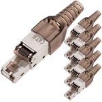 Conector FTP Cat.6 RJ45 macho crimpado automático pack 6 unidades - RC15200 - 01