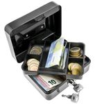 Caja fuerte portátil para dinero caudales billetes y monedas 125 x 95 x 55 mm - BY00000 - 03