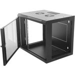 Armario rack mural 19'' 9U 600x300x506 mm de pared SOHORack de RackMatic de color negro RAL 9005 - WM43200 - 03
