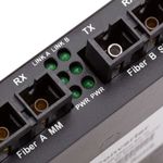 Conversor de fibra óptica de multimodo a monomodo SC 100 Mbps de MM a SM - UF00500 - 08