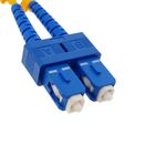 Cable de fibra óptica ST a SC monomodo duplex 9/125 de 25 m OS2 - FD03900 - 03