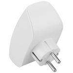 Multiplicador adaptador de clavija enchufe schuko doble blanco - IA08800 - 03