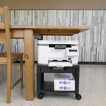 Mesa auxiliar 2 niveles para impresora con ruedas - AG06100 - 04