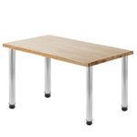 Pies redondos para mesa y mueble. Patas en acero gris de 72-75 cm 4-pack - SA98300 - 09