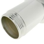 Válvula de desagüe 9cm. Tapón para lavabo y baño universal G1-1/4 cromado redondeado - KS10400 - 09