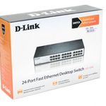 Switch D-Link 24 puertos 10/100 Mbps para oficina/rack 19" - DES-1024D - 05