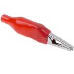 Pinza de cocodrilo de color rojo con protección para conexiones eléctricas - ET04100 - 05