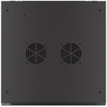 Armario Rack mural 19" 9U F600 600x600x512mm pared desmontado DIY negro Lanberg - WK37000 - 05