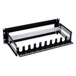 Adaptador de carril DIN de 3U con orificio para armario rack 19" - RZ07200 - 06