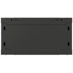 Armario rack mural 19'' 4U 540x350x281mm negro pared desmontado DIY Lanberg - WN11000 - 09
