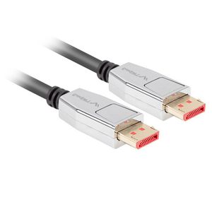 Cable Lanberg DisplayPort 1.4 macho a DisplayPort 1.4 macho 20 pines 1m 8k negro CA-DPDP-20CU-0010-BK