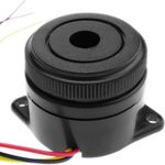 Zumbador piezo cerámico con sonido contínuo o intermitente 12VDC - KN04500 - 01