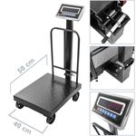 Balanza industrial de plataforma 40x50 cm báscula 200 Kg con ruedas - BV06200 - 02
