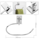 Toallero para pared cromado 200x184x39mm modelo Spool - KS32800 - 02