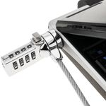 Cable antirrobo para ordenador portátil y notebook. Candado de seguridad de 4 dígitos - SG01700 - 03