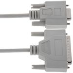 Cable serie para TPV compatible con EPSON DB25 macho a DB9 hembra de 1m - NM05100 - 04