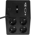 SAI de linea interactiva Supra de 1100VA 600W con 4 schuko - UP11100 - 06