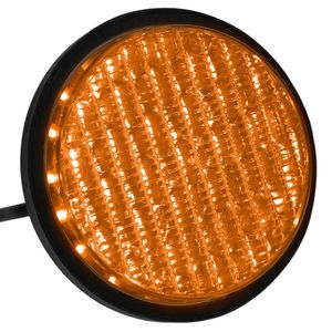 Luz LED para semáforo IP65 100mm de 220VAC amarillo