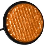 Luz LED para semáforo IP65 100mm de 220VAC amarillo - SM03900 - 01