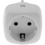 Adaptador enchufe Europa a Reino Unido tipo clavija schuko hembra a clavija BS1363 macho blanco - FE05700 - 04