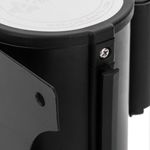 Fijación de pared negro con 5 metros de cinta retráctil roja - BB02600 - 08