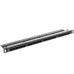 Patch panel 19" de 24 RJ45 Cat.6 UTP 0.5U Lanberg PPU6-0024-B - RD11100 - 01