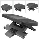 Reposapiés con plataforma ajustable de plástico negro 450 x 330 mm con 3 alturas - AG00900 - 02