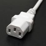 Cable eléctrico British Standard BS-1363-1 a IEC-60320-C13 de 1.8m blanco - CL05700 - 04