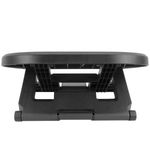 Reposapiés con plataforma ajustable de plástico negro 450 x 330 mm con 3 alturas - AG00900 - 09