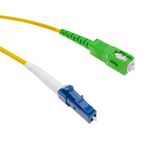 Cable de fibra óptica LC/PC a SC/APC monomodo simplex 9/125 de 2 m - FL00300 - 01