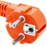 Prolongador de cable eléctrico schuko macho a hembra de 3 m rojo - CG01200 - 03