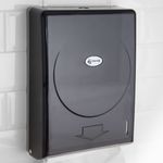 Dispensador de toallas de papel para baño en negro 274x103x373mm - KS06400 - 04