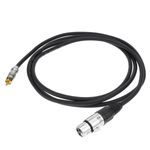 Cable de audio micrófono XLR 3pin hembra a RCA macho de 2m - AX02200 - 06