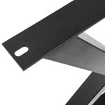 Pies en 'X' para mesa. Patas en acero negro 590 x 50 x 710 mm 2-pack - IP00400 - 07